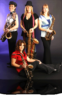 Sax On TV - sax quartet party music corporate  entertainment ideas